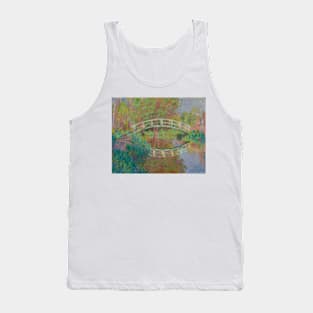 Japanese Footbridge, Giverny by Claude Monet Tank Top